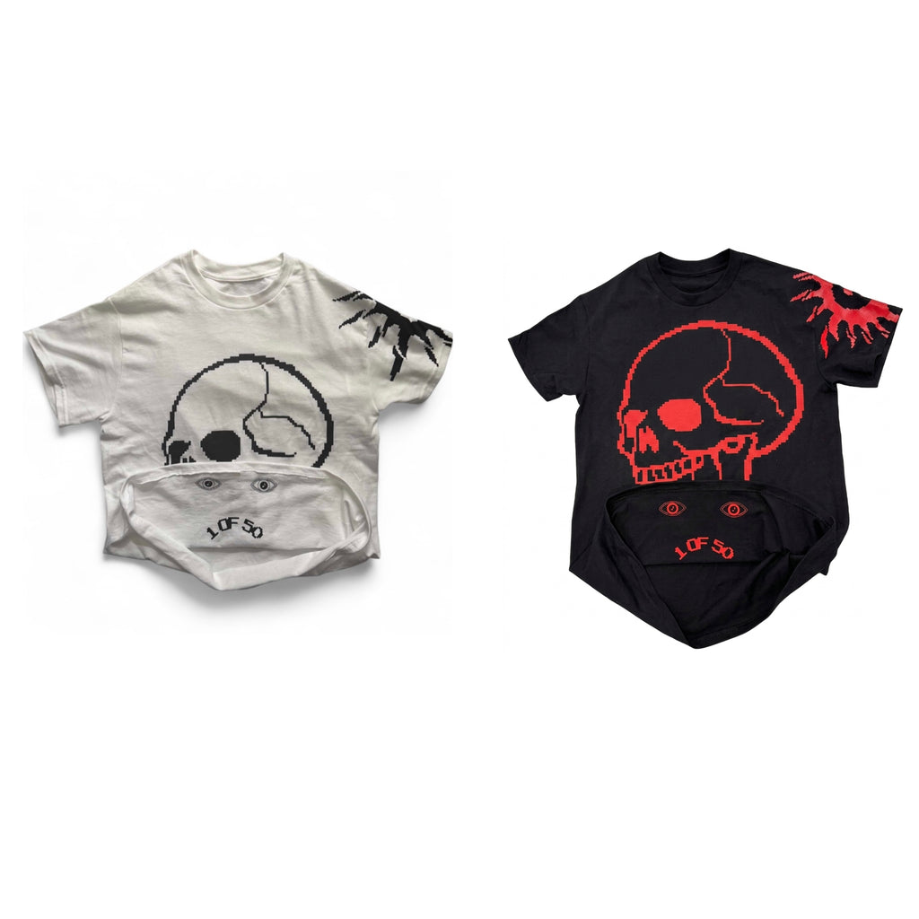 Limited Pixel Skulls Doublet T-Shirt